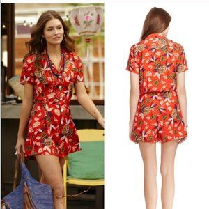 Polo Ralph Lauren Tropical Print Romper Size 4